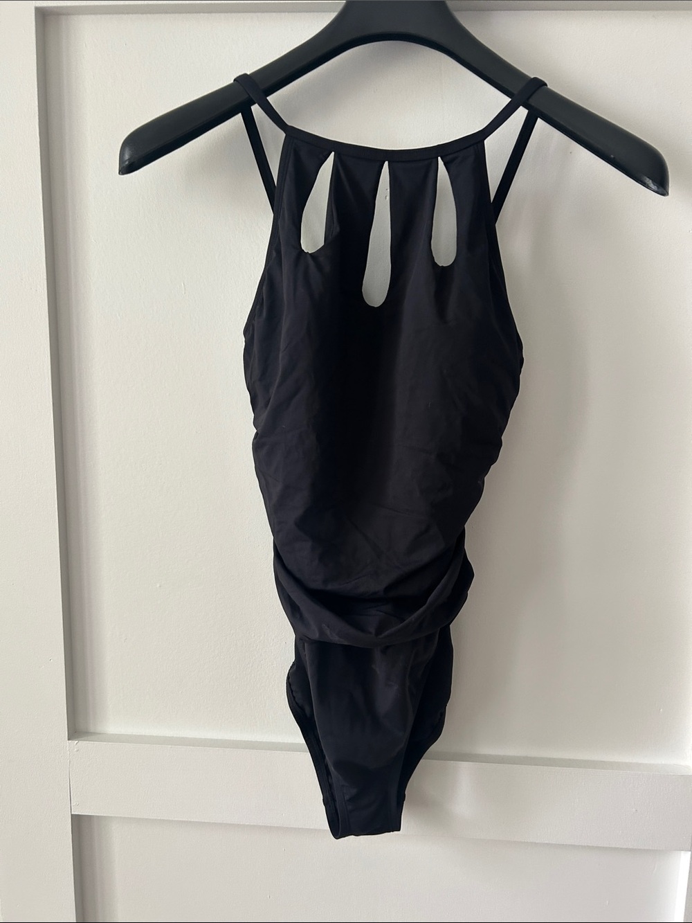 Bleu Rod Beattie Black High Neck One-Piece Swimsuit
